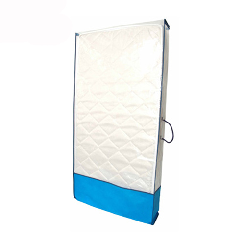 Blue Non Woven and Clear PE Mattress Bag