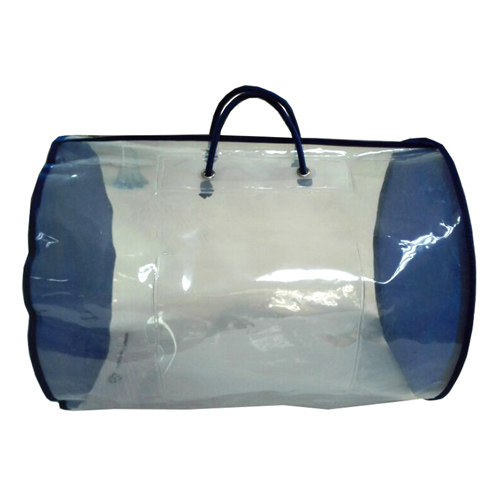 Blue Non Woven Binding Cylinder Quilt Packaging Bag