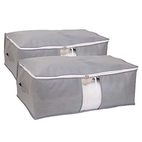 Grey Cotton Underwear Storage Bag