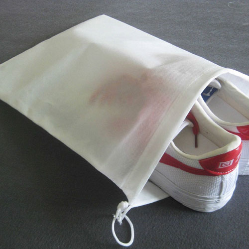 White Non-woven 75gsm Shoes Storage Bag