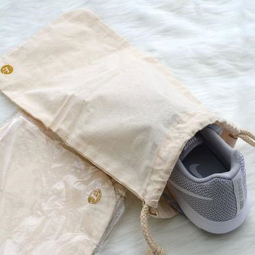 Beige Non-woven Shoes Storage Bag