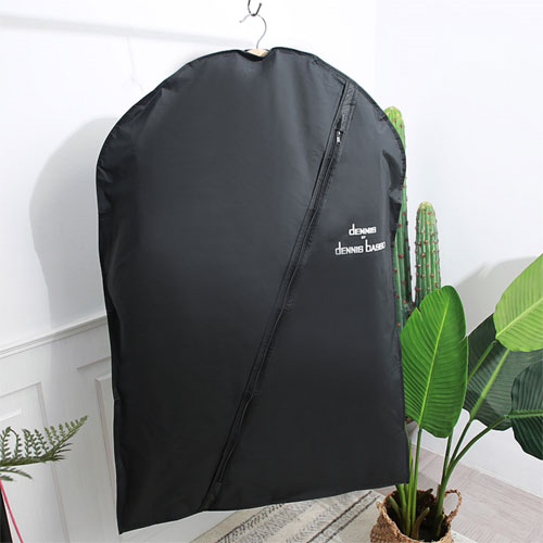 Black Nylon White Logo Right Front Side Garment Bag