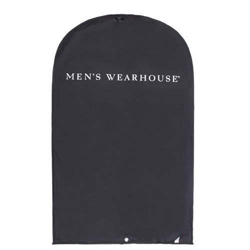 Black Nylon White Logo Garment Bag