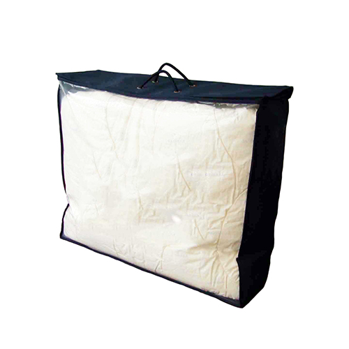 Black Non Woven Binding Clear PE Quilt Packaging Bag